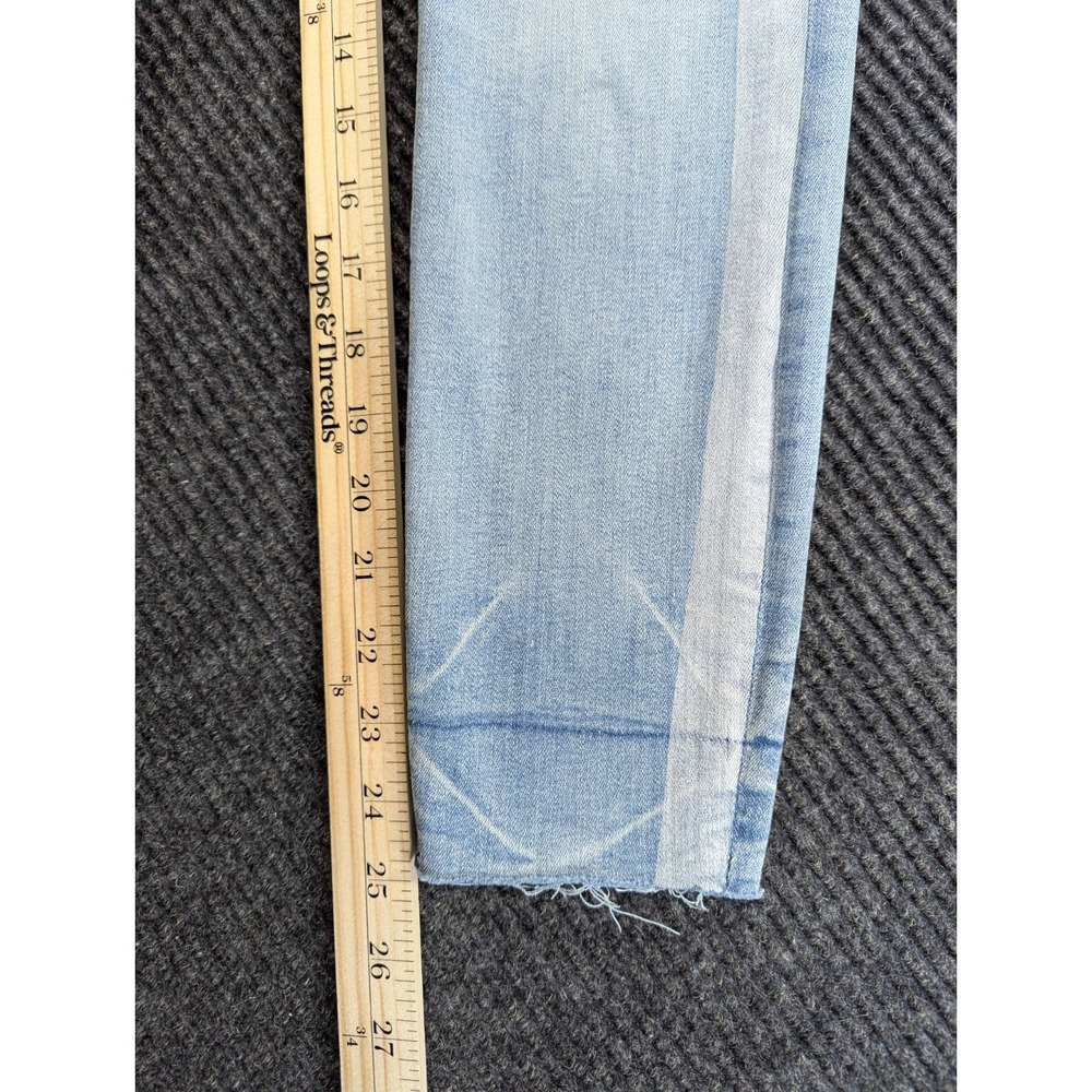 Express Stretch Denim Perfect Ankle High Rise Jeans Womens 2S Blue Cotton Skinny - Picture 15 of 16